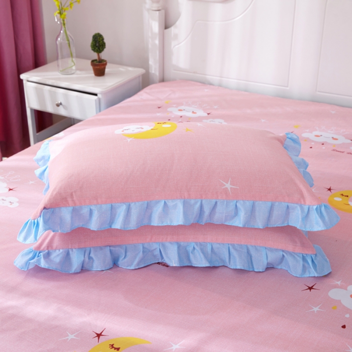 91家纺网 家纺一手货源 找家纺 艾裙海床笠 2025新款韩版蕾丝单床裙云朵宝贝-玉