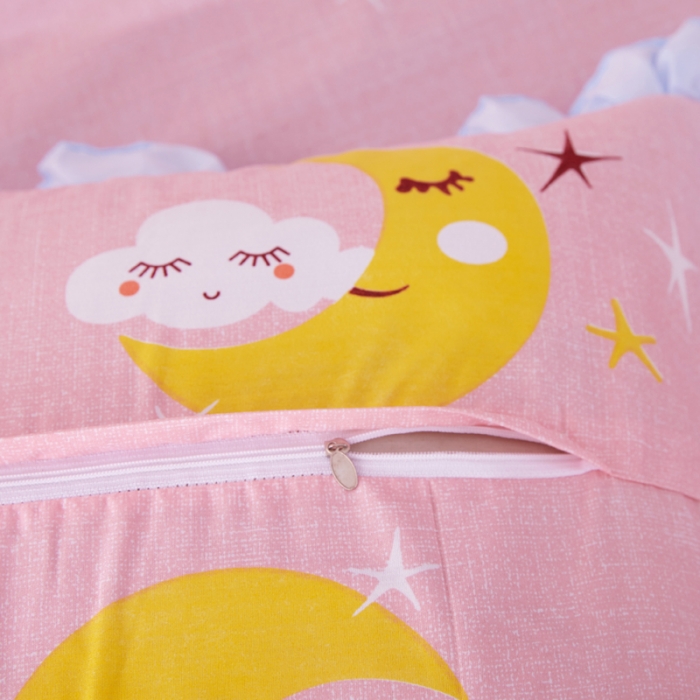 91家纺网 家纺一手货源 找家纺 艾裙海床笠 2025新款韩版蕾丝单床裙云朵宝贝-玉