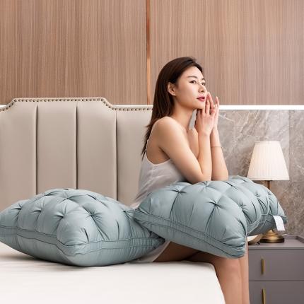 91家纺网 家纺一手货源 找家纺 （总）梦叶草 2021新款全棉贡缎扭花枕