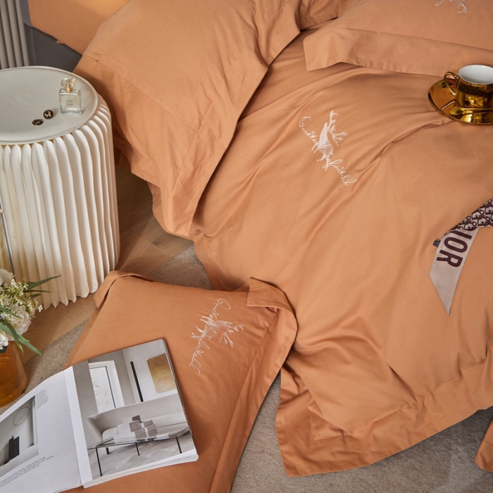 91家纺网 家纺一手货源 找家纺 威克凯丽2021新款秋冬绣花3221磨毛四件套奥兰多-藕色