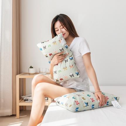 91家纺网 家纺一手货源 找家纺 （总）梦叶草 2021新款纯棉帆布荞麦枕