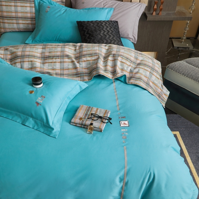 91家纺网 家纺一手货源 找家纺 （总）威克凯丽 2021新款秋冬绣花3636磨毛四件套