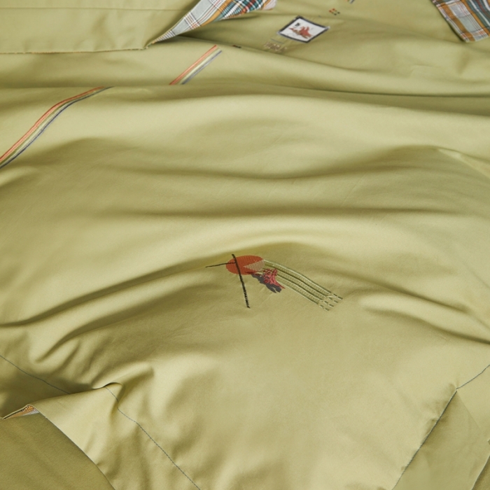 91家纺网 家纺一手货源 找家纺 威克凯丽 秋冬绣花3636磨毛四件套 梦幻天空-淡绿