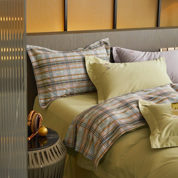 91家纺网 家纺一手货源 找家纺 威克凯丽 秋冬绣花3636磨毛四件套 梦幻天空-淡绿