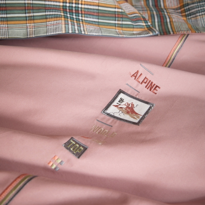 91家纺网 家纺一手货源 找家纺 威克凯丽 秋冬绣花3636磨毛四件套 梦幻天空-豆沙