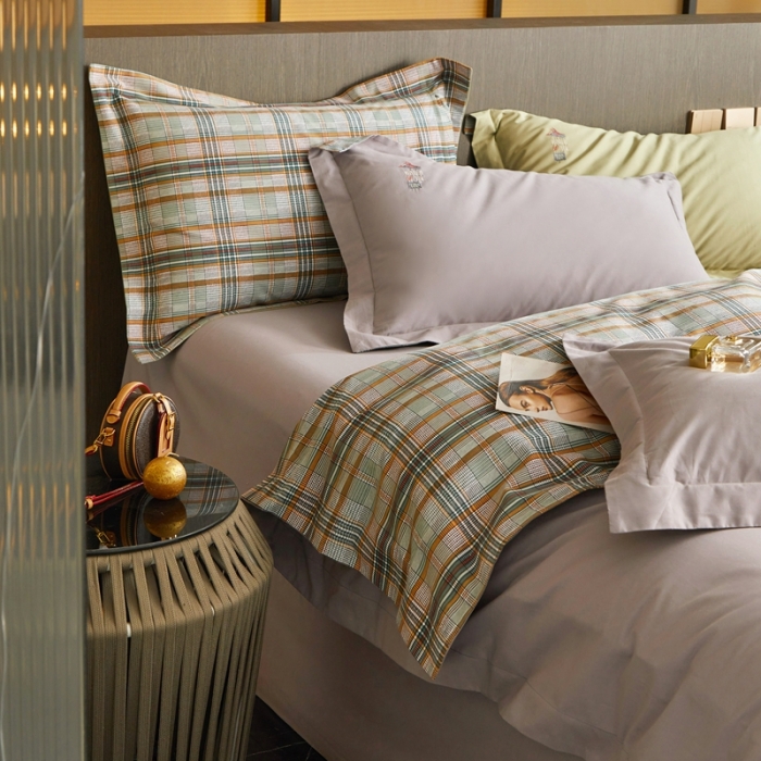 91家纺网 家纺一手货源 找家纺 威克凯丽 秋冬绣花3636磨毛四件套 梦幻天空-高级灰