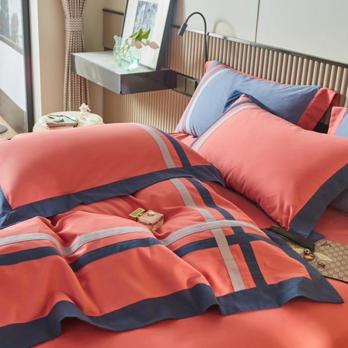 91家纺网 家纺一手货源 找家纺 (总）威克凯丽 2021新款秋冬拼接4032磨毛四件套