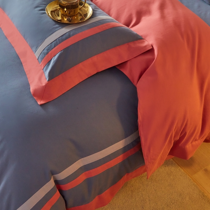 91家纺网 家纺一手货源 找家纺 威克凯丽 秋冬拼接4032磨毛四件套 美丽心语-绅士兰