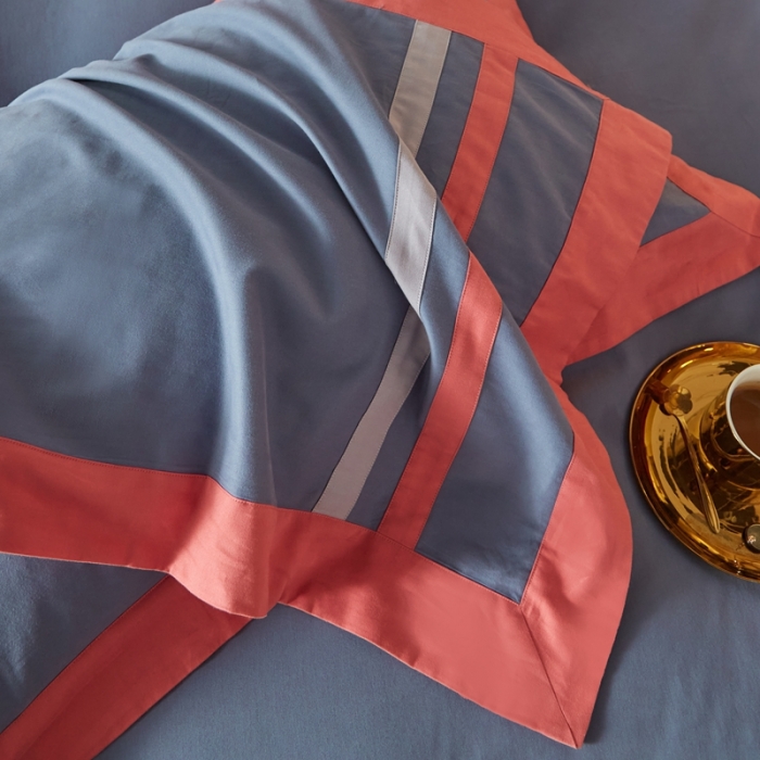 91家纺网 家纺一手货源 找家纺 威克凯丽 秋冬拼接4032磨毛四件套 美丽心语-绅士兰