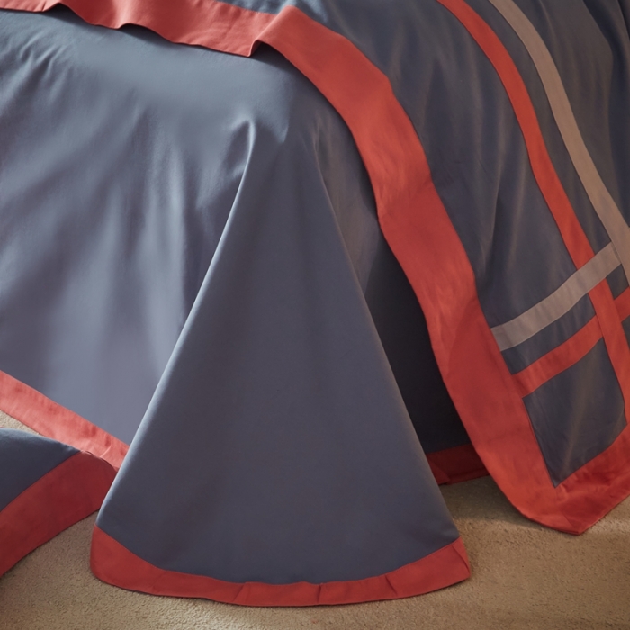 91家纺网 家纺一手货源 找家纺 威克凯丽 秋冬拼接4032磨毛四件套 美丽心语-绅士兰