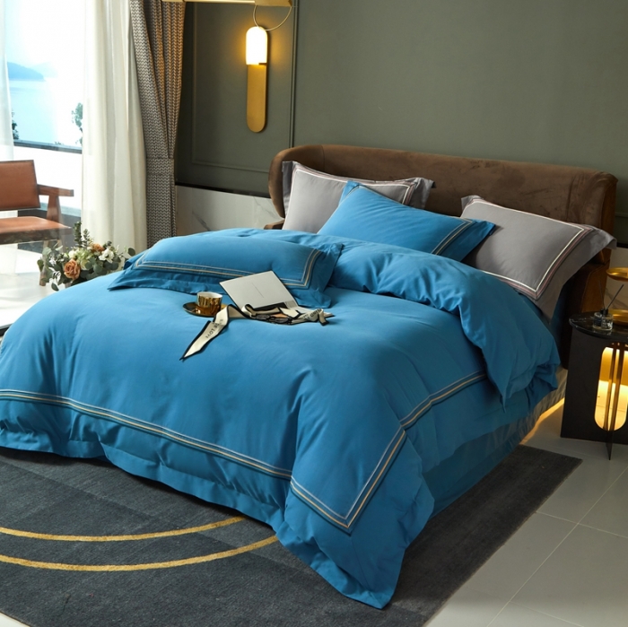 91家纺网 家纺一手货源 找家纺 （总）威克凯丽 2021新款秋冬60拼接磨毛四件套