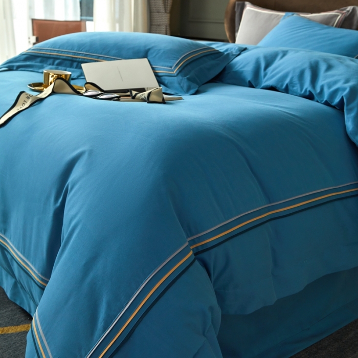 91家纺网 家纺一手货源 找家纺 （总）威克凯丽 2021新款秋冬60拼接磨毛四件套