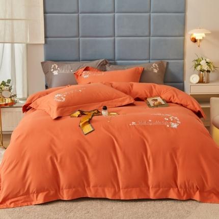 91家纺网 家纺一手货源 找家纺 （总）威克凯丽2021秋冬绣花3221磨毛四件套-布鲁斯系列