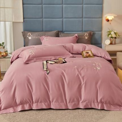 91家纺网 家纺一手货源 找家纺 （总）威克凯丽2021秋冬绣花3221磨毛四件套-布鲁斯系列