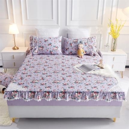 91家纺网 家纺一手货源 找家纺 （总）菊上家纺 2021新款小清新花边床笠款