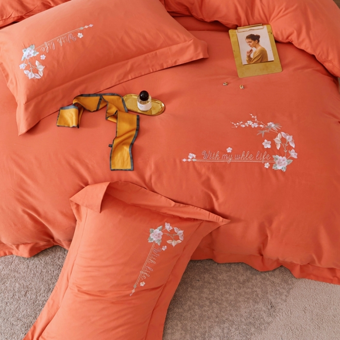 91家纺网 家纺一手货源 找家纺 （总）威克凯丽2021秋冬绣花3221磨毛四件套-布鲁斯系列