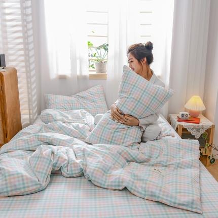91家纺网 家纺一手货源 找家纺 （总）恋人优选 2023新款纯棉水洗单被套