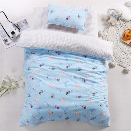 91家纺网 家纺一手货源 找家纺 （总）孩子王家纺 全棉13372小版卡通幼儿园多件套