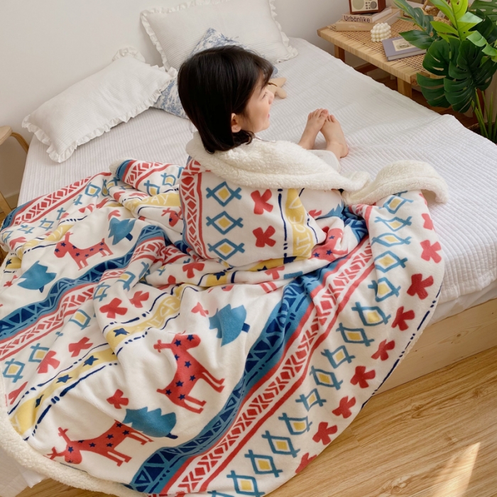 91家纺网 家纺一手货源 找家纺 萝莉家纺 保暖加厚牛奶绒毛毯羊羔绒毯子被套毯杰西