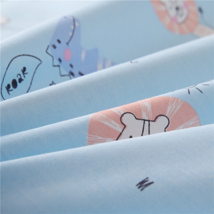 91家纺网 家纺一手货源 找家纺 孩子王家纺 全棉13372小版卡通幼儿园多件套 多彩丛林