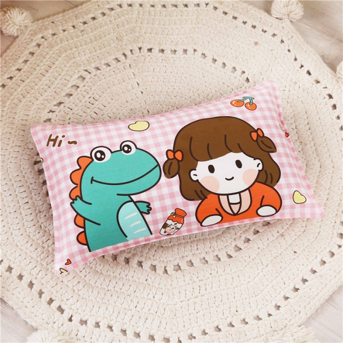 91家纺网 家纺一手货源 找家纺 孩子王家纺 全棉13372小版卡通幼儿园多件套 格子女孩