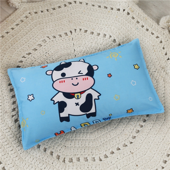 91家纺网 家纺一手货源 找家纺 孩子王家纺 全棉13372小版卡通幼儿园多件套 开心牛牛-蓝