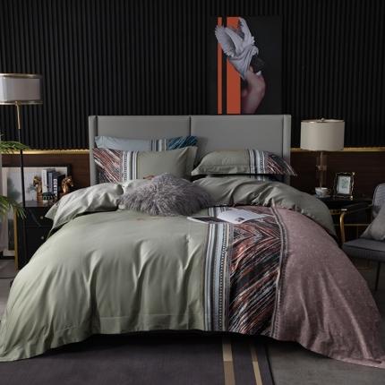 91家纺网 家纺一手货源 找家纺 （总）娇逸 2021新款100支澳棉数码印花四件套