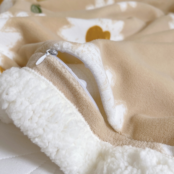 91家纺网 家纺一手货源 找家纺 萝莉家纺 2021保暖加厚牛奶绒毛毯羊羔绒毯子被套毯妮可黄