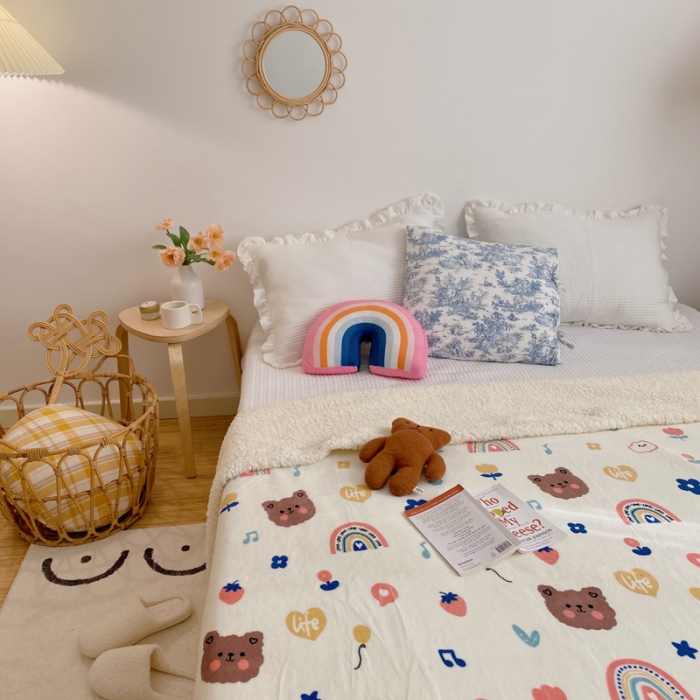 91家纺网 家纺一手货源 找家纺 萝莉家纺 2021保暖加厚牛奶绒毛毯羊羔绒毯子被套毯肖恩