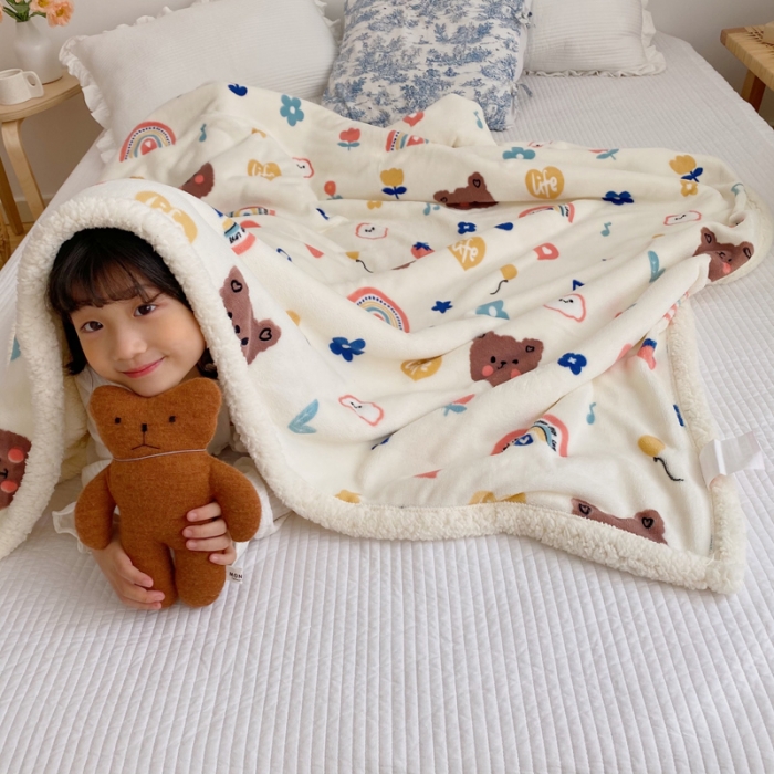 91家纺网 家纺一手货源 找家纺 萝莉家纺 2021保暖加厚牛奶绒毛毯羊羔绒毯子被套毯肖恩