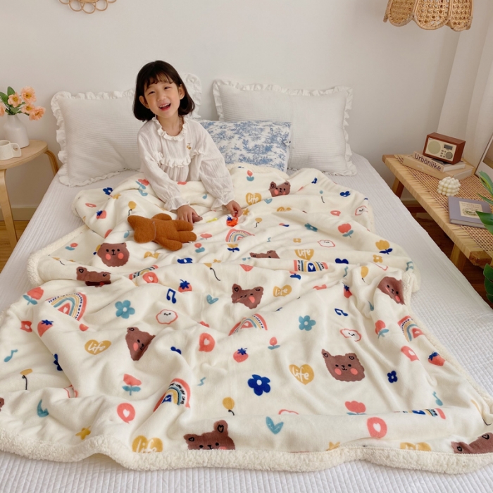 91家纺网 家纺一手货源 找家纺 萝莉家纺 2021保暖加厚牛奶绒毛毯羊羔绒毯子被套毯肖恩