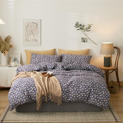 原研家居 2021新款kinfolk原研针织棉印花四件套 爱克