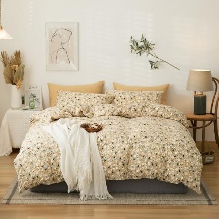 原研家居 2021新款kinfolk原研针织棉印花四件套 卡斯