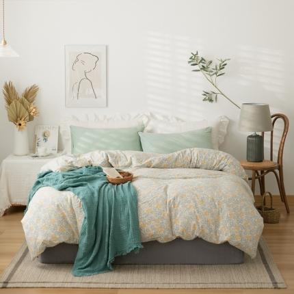 91家纺网 家纺一手货源 找家纺 （总）原研家居 新款kinfolk原研针织棉印花单被套