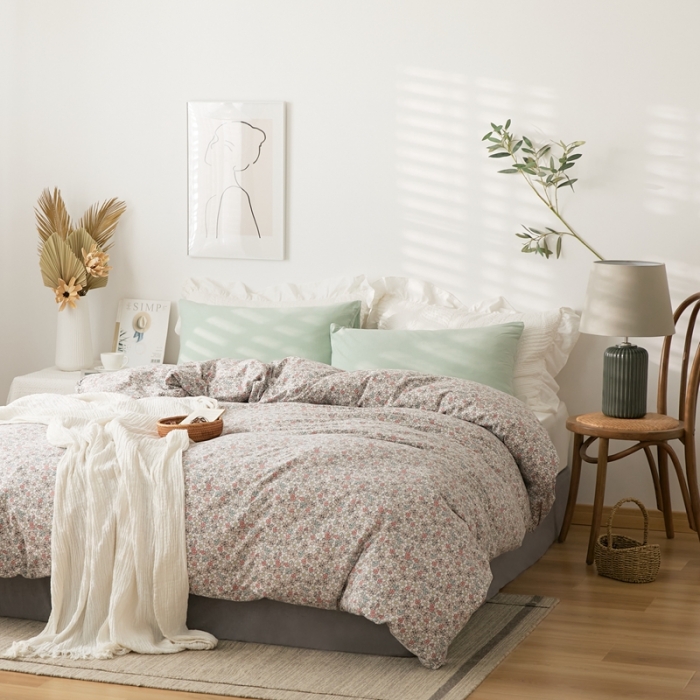 91家纺网 家纺一手货源 找家纺 （总）原研家居 新款kinfolk原研针织棉印花单被套