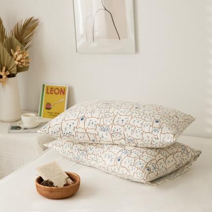 91家纺网 家纺一手货源 找家纺 （总）原研家居 新款kinfolk原研针织棉印花单枕套