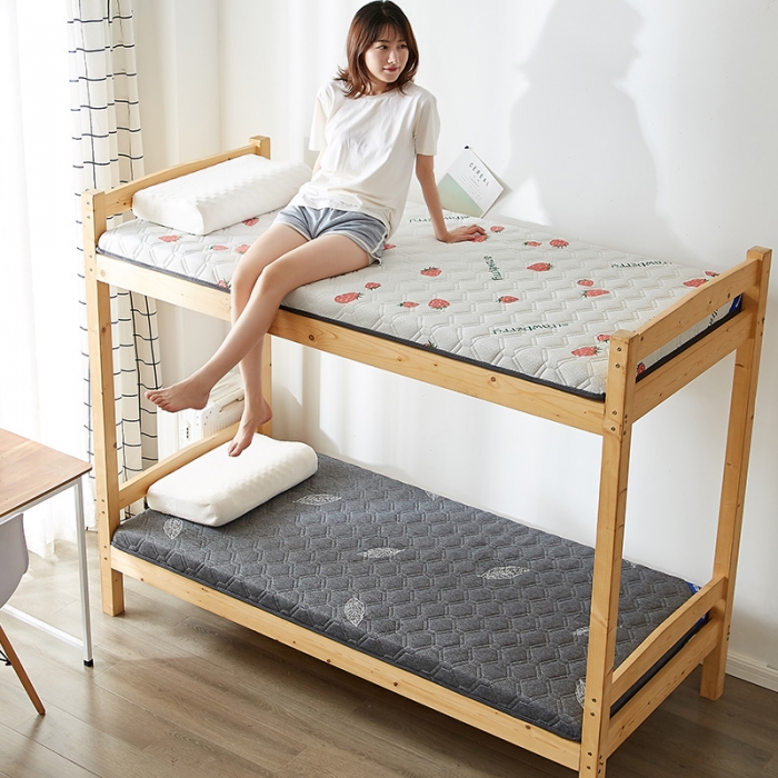 91家纺网 家纺一手货源 找家纺 锦丝钰 2021新款学生乳胶抗菌床垫 六边形草莓-5cm