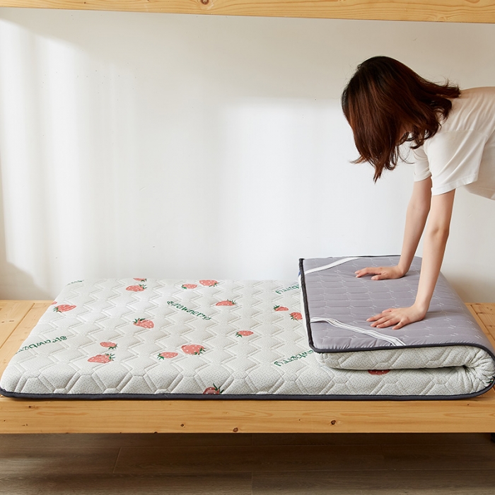 91家纺网 家纺一手货源 找家纺 锦丝钰 2021新款学生乳胶抗菌床垫 六边形草莓-5cm