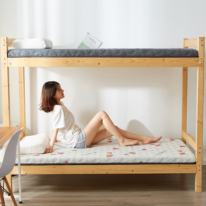 91家纺网 家纺一手货源 找家纺 锦丝钰 2021新款学生乳胶抗菌床垫 六边形草莓-5cm