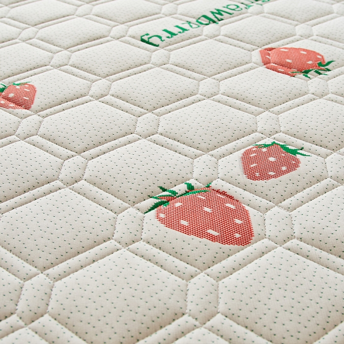 91家纺网 家纺一手货源 找家纺 锦丝钰 2021新款学生乳胶抗菌床垫 六边形草莓-5cm