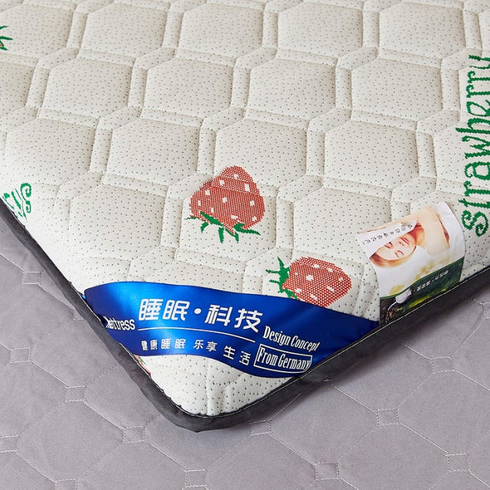 91家纺网 家纺一手货源 找家纺 锦丝钰 2021新款学生乳胶抗菌床垫 六边形草莓-5cm
