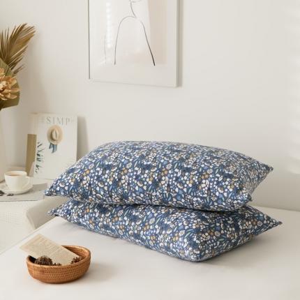 原研家居 新款kinfolk原研针织棉印花单枕套 瓦伦图