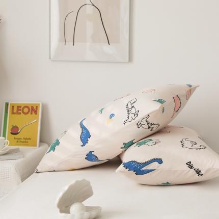 91家纺网 家纺一手货源 找家纺 原研家居 新款kinfolk原研针织棉印花单枕套 恐龙