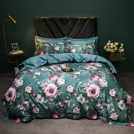 91家纺网 家纺一手货源 找家纺 （总）朵美 2021新款全棉140支缎纹四件套