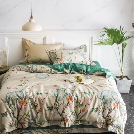 91家纺网 家纺一手货源 找家纺 （总）朵美 2021新款全棉140支缎纹四件套