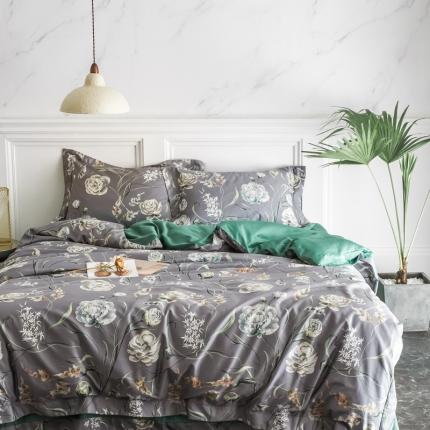 91家纺网 家纺一手货源 找家纺 （总）朵美 2021新款全棉140支缎纹四件套