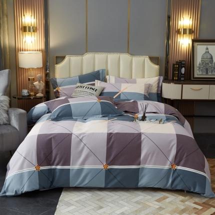 91家纺网 家纺一手货源 找家纺 （总2）金纱玉纺 2022新款全棉磨毛四件套