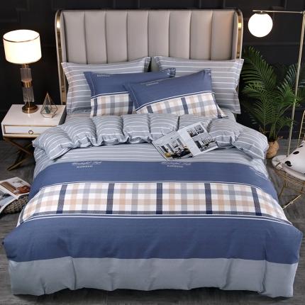 91家纺网 家纺一手货源 找家纺 （总2）金纱玉纺 2022新款全棉磨毛四件套