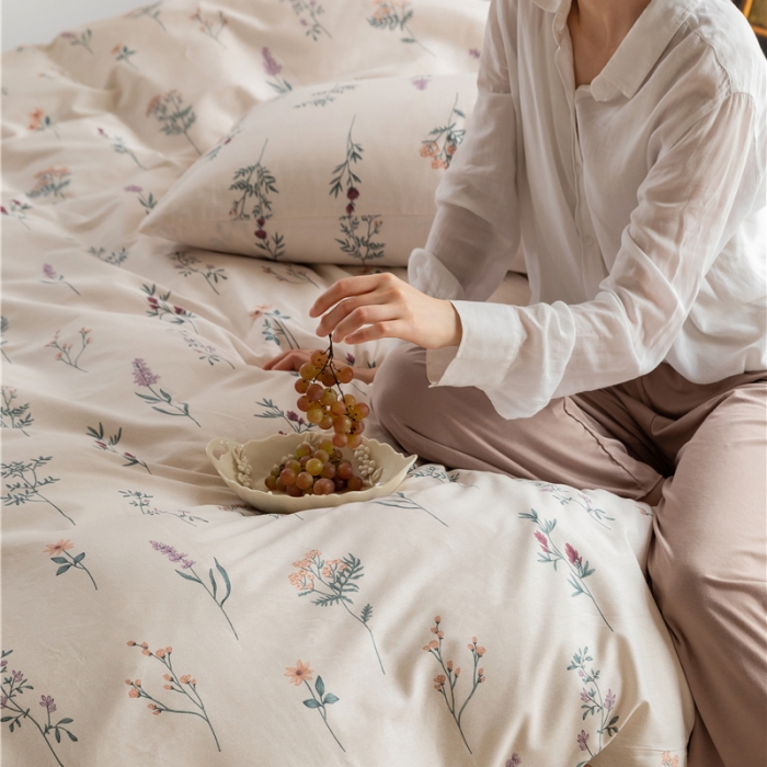 91家纺网 家纺一手货源 找家纺 （总）棉眠 2021新款全棉13070四件套