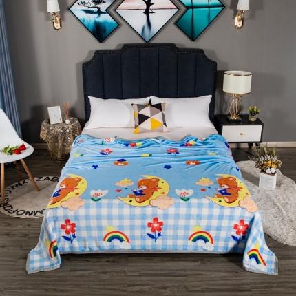 91家纺网 家纺一手货源 找家纺 爱她美家纺 250g云貂绒毛毯 卡通熊